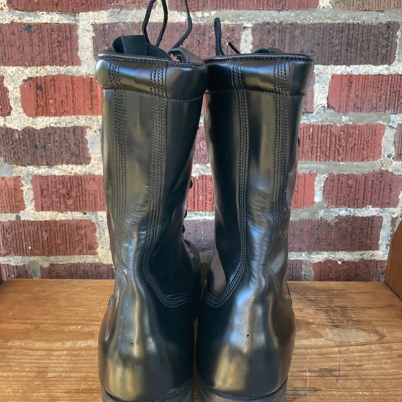 MINT CONDITION Vintage US Army 1980s Men’s M-1966 Leather Combat Boots Size 15 - Picture 3 of 6